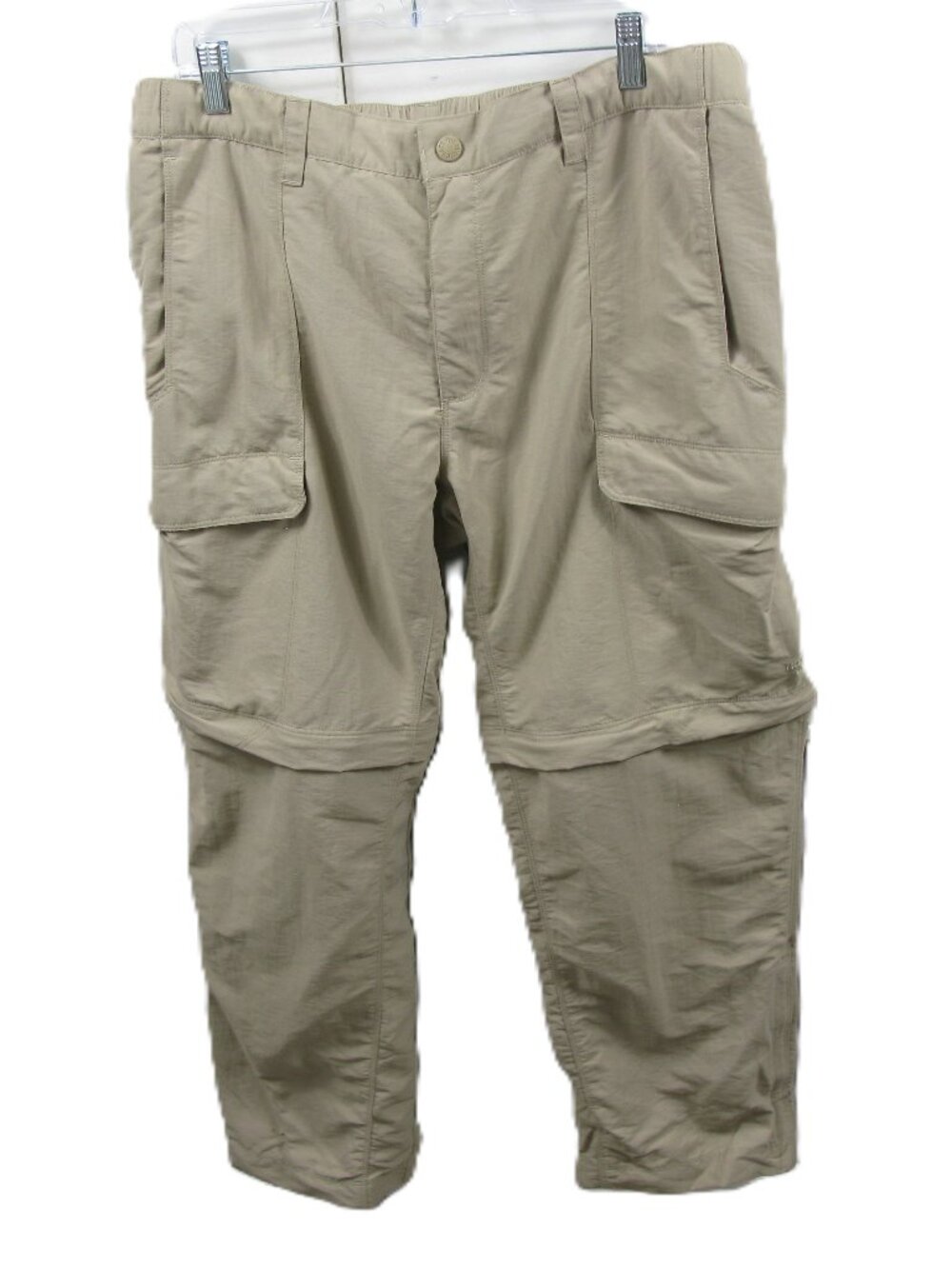 The North Face Men's Tan Lightweight Zip Off Convertible Hiking Pants Size LG